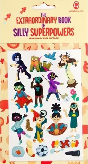 Εικόνα από THE EXTRAORDINARY BOOK OF SILLY SUPERPOWERS TEMPORARY TATTOOS FOR KIDS ΠΡΟΣΩΡΙΝΑ ΤΑΤΟΥΑΖ ΓΙΑ ΠΑΙΔΙΑ