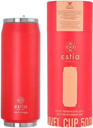 Εικόνα της ΘΕΡΜΟΣ TRAVEL CUP SAVE THE AEGEAN 500ml SCARLET RED