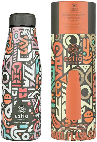 Εικόνα από ΘΕΡΜΟΣ TRAVEL FLASK SAVE THE AEGEAN 500ml GEOVIVID