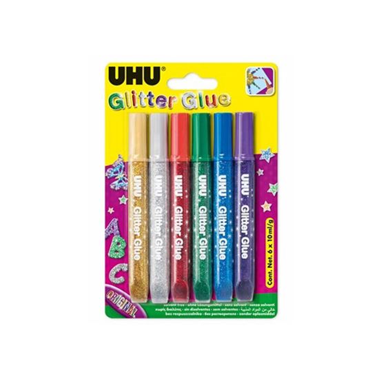 Εικόνα από ΚΟΛΛΑ UHU GLITTER 10ml MIX ΣΕΤ 6τεμ 39040