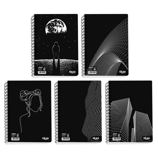 Εικόνα από ΤΕΤΡΑΔΙΑ SKAG ΘΕΜΑΤΙΚΑ BLACK & WHITE Α4 4ΘΕΜ 80ΓΡ N.9074