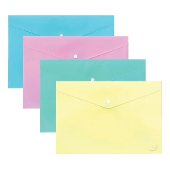 Εικόνα από ΦΑΚΕΛΟΣ ΜΕ ΚΟΥΜΠΙ Α4 TYPOTRAST PASTEL BERAMAN FP25304-14