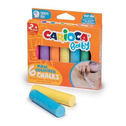Εικόνα της ΚΙΜΩΛΙΕΣ CARIOCA BABY 2+ MAXI COLOUR 6τεμ 43550