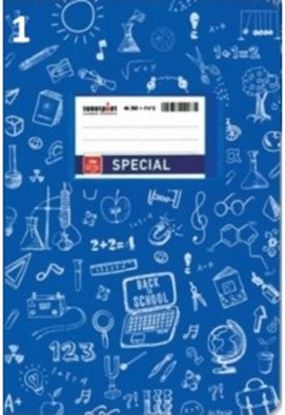Εικόνα της ΤΕΤΡΑΔΙΟ ΚΑΡΦΙΤΣΑ DOODLES ΡΙΓΕ MΠΛΕ 50Φ 4301