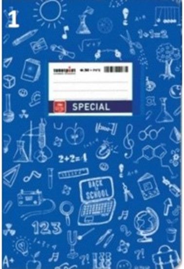 Εικόνα από ΤΕΤΡΑΔΙΟ ΚΑΡΦΙΤΣΑ DOODLES ΡΙΓΕ MΠΛΕ 50Φ 4301