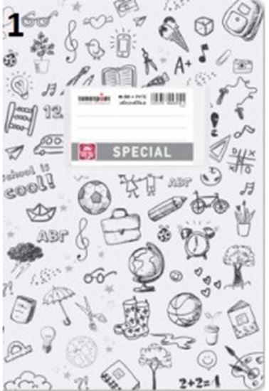 Εικόνα από ΤΕΤΡΑΔΙΟ ΚΑΡΦΙΤΣΑ DOODLES ΡΙΓΕ ΛΕΥΚΟ 50Φ 4315