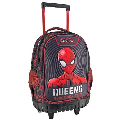 Εικόνα της ΤΣΑΝΤΑ ΤΡΟΛΕΪ ΔΗΜΟΤΙΚΟΥ MUST SPIDERMAN Queens New York City 3ΘΗΚΕΣ