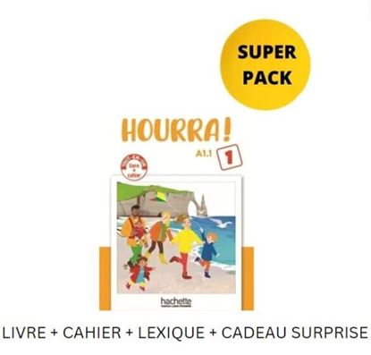Εικόνα της HOURRA! MINI 1 SUPER PACK (LIVRE + CAHIER + LEXIQUE + CADEAU SURPRISE)