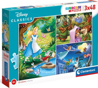 Εικόνα της CLEMENTONI ΠΑΙΔΙΚΟ ΠΑΖΛ SUPER COLOR DISNEY CLASSIC 3x48ΤΜΧ