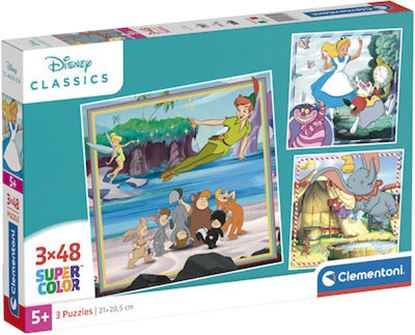 Εικόνα της CLEMENTONI ΠΑΙΔΙΚΟ ΠΑΖΛ SUPER COLOR DISNEY CLASSICS 3x48TMX