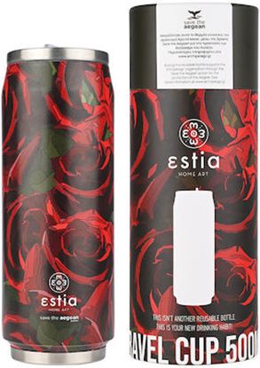 Εικόνα της ΘΕΡΜΟΣ TRAVEL CUP SAVE THE AEGEAN 500ml TWILIGHT ROSE