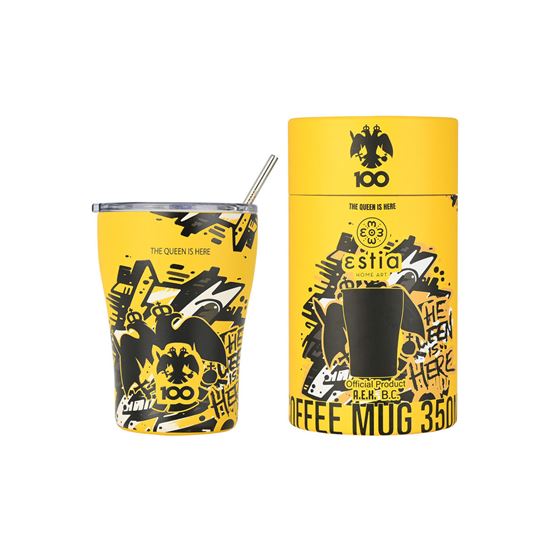 Εικόνα από ΘΕΡΜΟΣ COFFEE MUG AEK BC EDITION THE QUEEN IS HERE 350ml