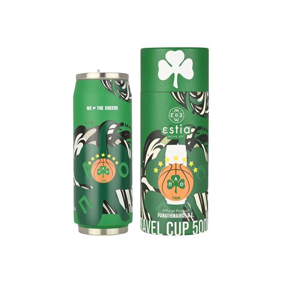 Εικόνα από ΘΕΡΜΟΣ TRAVEL CUP PANATHINAIKOS BC EDITION WE THE GREENS 500ml