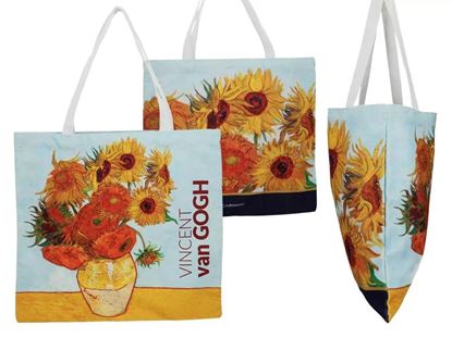 Εικόνα της ΤΣΑΝΤΑ ΠΑΝΙΝΗ V.GOGH SUNFLOWERS 40Χ43