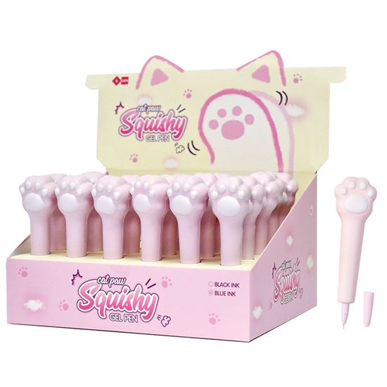 Εικόνα από SQUISHΥ ΣΤΥΛΟ GEL ΠΑΤΟΥΣΑΚΙ ΓΑΤΑΣ 0,5mm ΜΠΛΕ IG3722