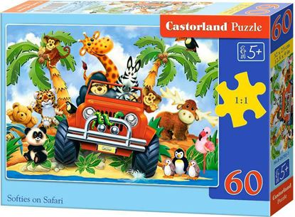 Εικόνα της ΠΑΙΧΝΙΔΙ PUZZLE CASTORLAND 60τεμ. Softies on safari (320x230mm)