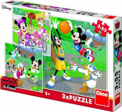 Εικόνα της DINO PUZZLE MICKEY MOUSE & FRIENDS ΑΘΛΗΜΑΤΑ 3X55TEM