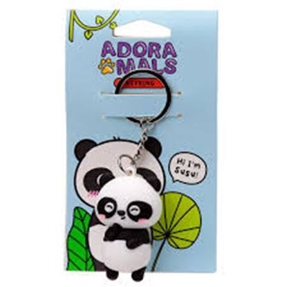 Εικόνα της ΜΠΡΕΛΟΚ SUSU THE PANDA ADORAMALS 3D PVC KEYRING