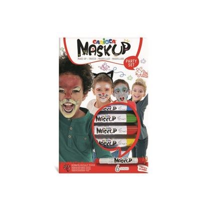 Εικόνα της ΧΡΩΜΑΤΑ ΠΡΟΣΩΠΟΥ CARIOCA MASK UP/ 6 PARTY SET 43052
