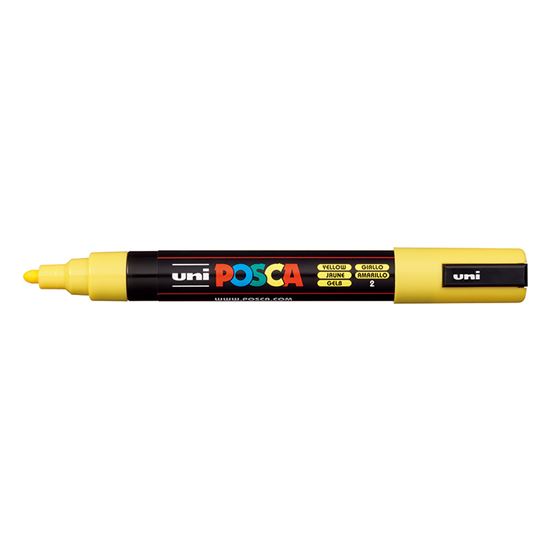 Εικόνα από ΜΑΡΚΑΔΟΡΟΙ UNI POSCA PC-5M MEDIUM ΚΙΤΡΙΝΟ