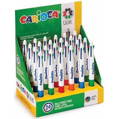 Εικόνα της ΣΤΥΛΟ CARIOCA BALLPOINT 4 ΧΡΩΜ 1.0ΜΜ