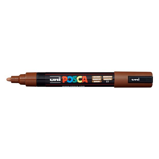 Εικόνα από ΜΑΡΚΑΔΟΡΟΙ UNI POSCA PC-5M MEDIUM BROWN