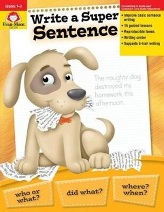 Εικόνα της WRITE A SUPER SENTENCE, GRADE 1 - 3 TEACHER RESOURCE (TEACHER) (2ND ED.)
