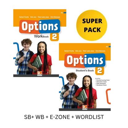 Εικόνα της OPTIONS SUPER PACK 2 (STUDENT'S BOOK, WORKBOOK, E-ZONE, WORDLIST)