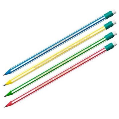 Εικόνα της ΜΟΛΥΒΙΑ BIC 8960342 EVOLUTION STRIPES ME ΓΟΜΑ HB ΔΙΑΦ.ΧΡΩΜ