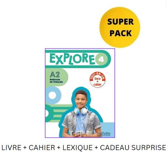 Εικόνα από EXPLORE MINI 4 SUPER PACK (LIVRE + CAHIER + LEXIQUE + CADEAU SURPRISE)