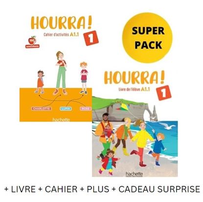 Εικόνα της HOURRA! 1 SUPER PACK (LIVRE + CAHIER + PLUS + CADEAU SURPRISE)