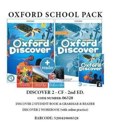 Εικόνα της DISCOVER 2 (2ND) PACK CF (SB + WB + GRAMMAR + READERS: PLASTIC/SCHOOLS/EARTH ) - 06328