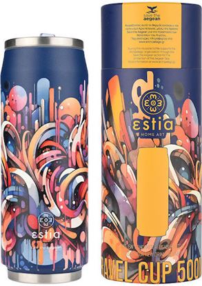 Εικόνα της ΘΕΡΜΟΣ TRAVEL CUP SAVE THE AEGEAN 500ml VIBRANT VORTEX