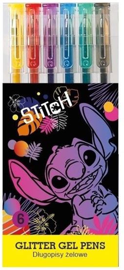 Εικόνα από ΣΕΤ ΣΤΥΛΟ GEL GLITTER DISNEY STITCH 6 ΧΡΩΜΑΤΑ