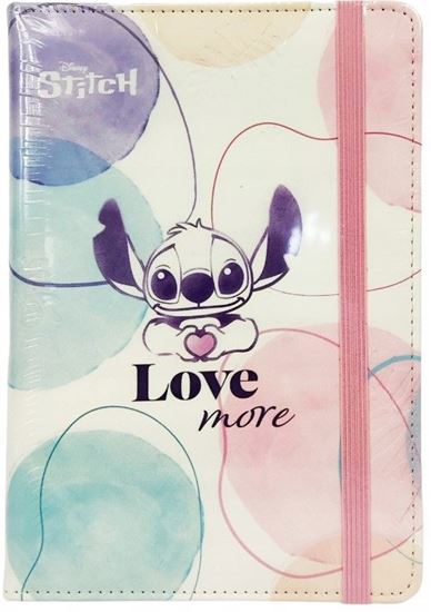 Εικόνα από ΣΗΜΕΙΩΜΑΤΑΡΙΟ ΜΕ ΛΑΣΤΙΧΟ Α5 DISNEY STITCH 80Φ