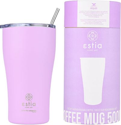 Εικόνα της ΘΕΡΜΟΣ COFFEE MUG SAVE THE AEGEAN 500ml LAVENDER PURPLE