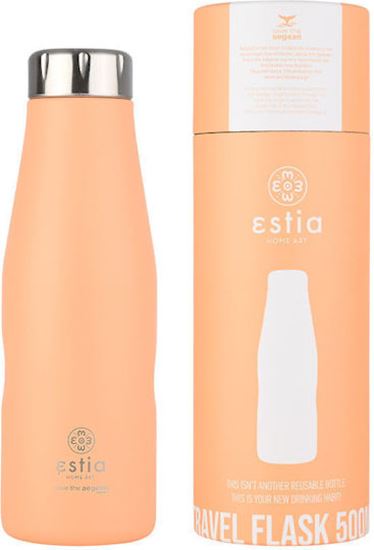 Εικόνα από ΘΕΡΜΟΣ TRAVEL FLASK SAVE THE AEGEAN 500ml PEACH FUZZ