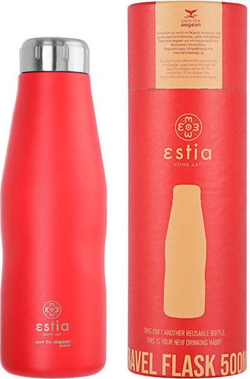 Εικόνα από ΘΕΡΜΟΣ TRAVEL FLASK SAVE THE AEGEAN 500ml SCARLET RED