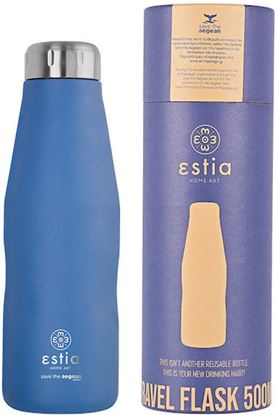 Εικόνα της ΘΕΡΜΟΣ TRAVEL FLASK SAVE THE AEGEAN 500ml DENIM BLUE