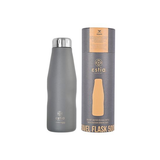 Εικόνα από ΘΕΡΜΟΣ TRAVEL FLASK SAVE THE AEGEAN 500ml FJORD GREY