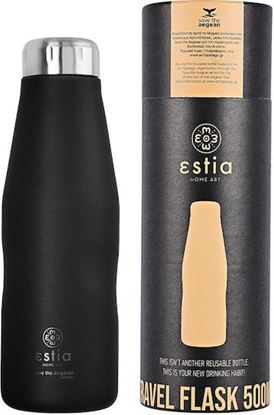 Εικόνα της ΘΕΡΜΟΣ TRAVEL FLASK SAVE THE AEGEAN 500ml MIDNIGHT BLACK