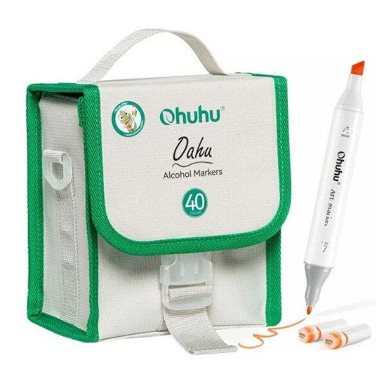 Εικόνα από ΜΑΡΚΑΔΟΡΟΙ OHUHU ART MARKERS FINE ΜΕ ΔΙΠΛΗ ΜΥΤΗ ΣΕΤ 40 ΧΡΩΜΑΤΩΝ