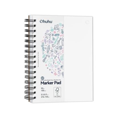 Εικόνα της OHUHU SKETCHBOOK SPIRAL BLEEDPROOF 21.6x14