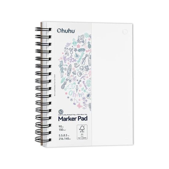Εικόνα από OHUHU SKETCHBOOK SPIRAL BLEEDPROOF 21.6x14