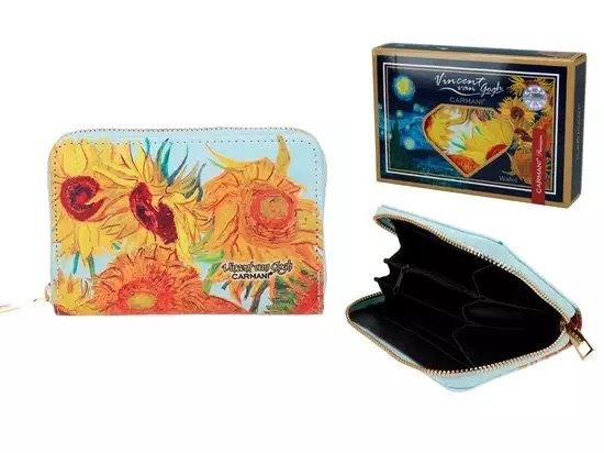 Εικόνα από ΠΟΡΤΟΦΟΛΙ ΜΕ ΦΕΡΜΟΥΑΡ V.GOGH SUNFLOWERS 14.5X9