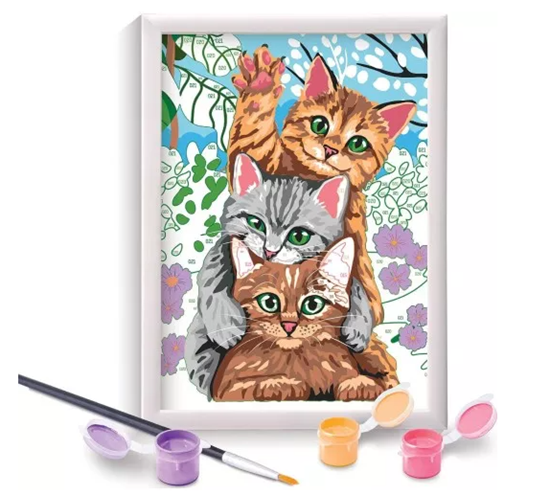 Εικόνα από PAINT & FRAME ΖΩΓΡΑΦΙΖΩ ΜΕ ΑΡΙΘΜΟΥΣ: FUNNY KITTIES