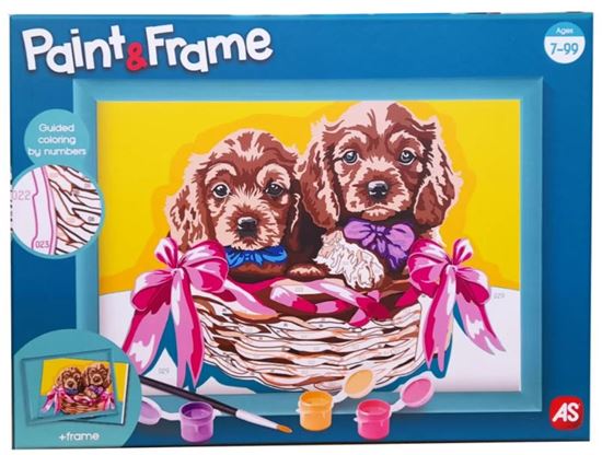 Εικόνα από PAINT & FRAME: ADORABLE PUPPIES