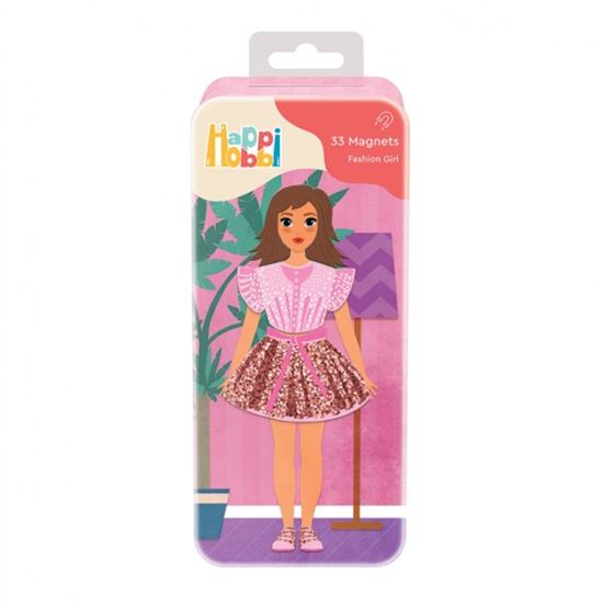 Εικόνα από HAPPIHOBBI MAGNET TINS : FASHION GIRL
