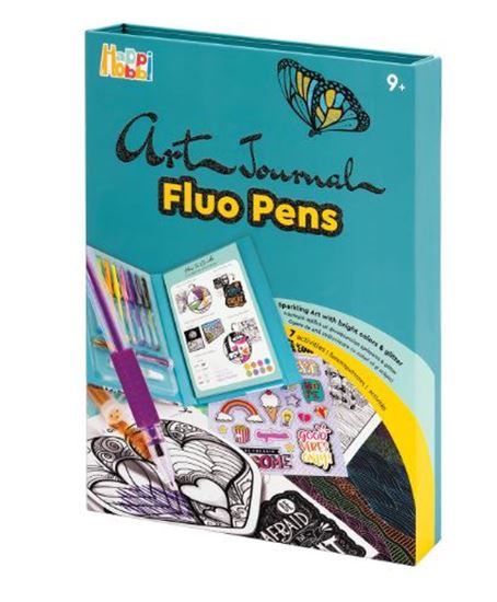 Εικόνα από HAPPIHOBBI ART JOURNAL ΗΜΕΡΟΛΟΓΙΟ ΜΕ FLUO ΣΤΥΛΟ