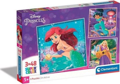 Εικόνα της CLEMENTONI SUPERCOLOR PUZZLE 3X48 DISNEY PRINCESS
